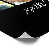 Birthday Party Photo Collage, Simple, Fun Welcome  Poster (Hoek)