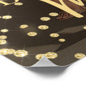 Birthday party photo gold balloons welcome poster (Hoek)