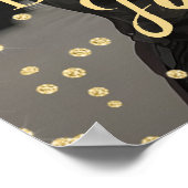 Birthday party photo gold balloons welcome poster (Hoek)