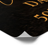 Birthday party photo gold elegant welcome poster (Hoek)