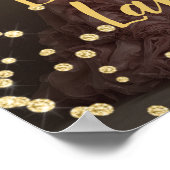 Birthday party photo gold font welcome poster (Hoek)