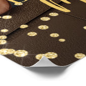 Birthday party photo gold font welcome poster (Hoek)