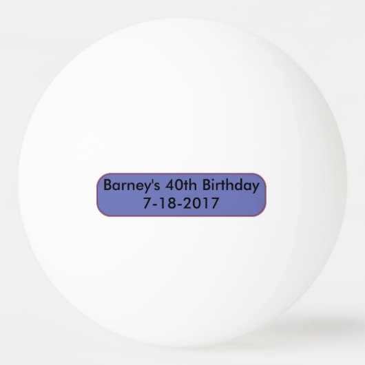 Birthday Party Ping Pong Ball Favors (Achterkant)