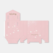 Birthday Party Pink Daisies Sweet Girly Script Bedankdoosjes (Uitgevouwen)