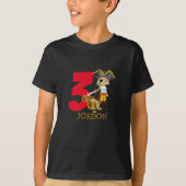Birthday Party Pirate 3rd Name T-Shirt (Voorkant)