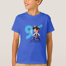 Birthday Party Pirate 9th Name T-Shirt