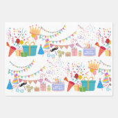 Birthday Party Props Colorful Inpakpapier Vel (Voorkant)