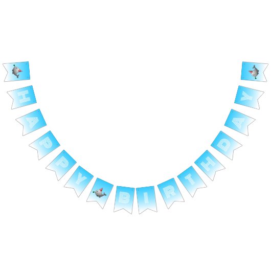 Birthday Party-Ready Whale Vlaggetjes (Alle)