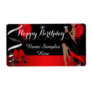 Birthday Party Red Black Shoe High Heels Ethnic Etiket