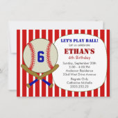 Birthday Party - Red, Blue en White Kaart (Voorkant)