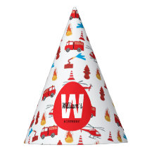 Birthday party: Red Transport Fire Truck Engine