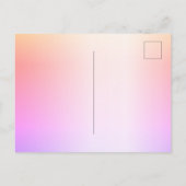 Birthday party regenbooglitter roze behalve de dat briefkaart (Achterkant)