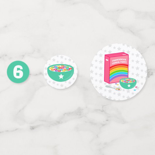 Birthday Party Regenbow Cereal Confetti (Achterkanten)