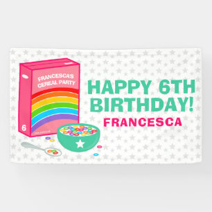 Birthday Party Regenbow Cereal Spandoek