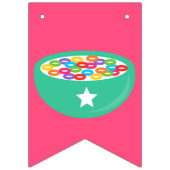 Birthday Party Regenbow Cereal Vlaggetjes (Tweede vlag)