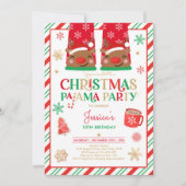 Birthday Party (Rode en gouden kerstfeest) Kaart (Voorkant)