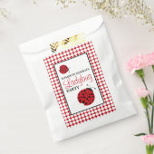 Birthday Party (Rode Ladybug) voor kinderen Bedankzakje (Gezegeld)