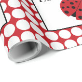 Birthday Party (Rode Ladybug) voor kinderen Cadeaupapier (Rol Hoek)