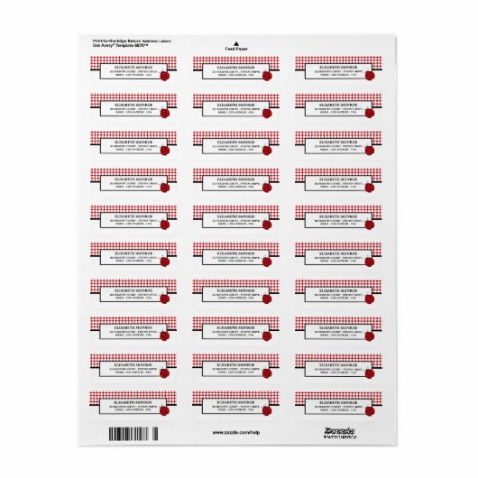 Birthday Party (Rode Ladybug) voor kinderen Etiket (Full Sheet)