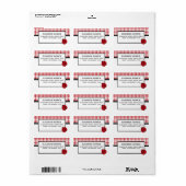 Birthday Party (Rode Ladybug) voor kinderen Etiket (Full Sheet)