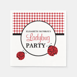 Birthday Party (Rode Ladybug) voor kinderen Servetten