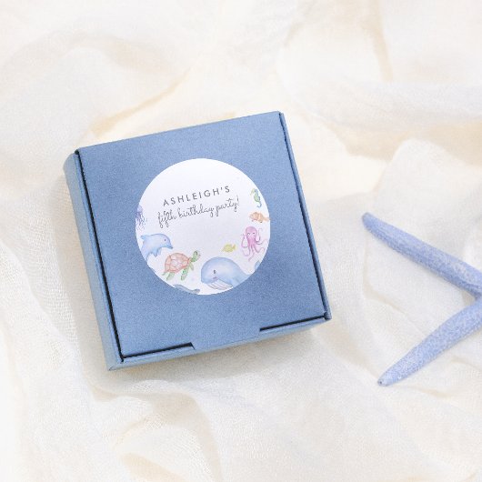 Birthday Party Ronde Sticker