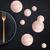 Birthday party roos goudroze sterren glazuur confetti