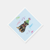 Birthday Party Rottweiler Napkins Servet (Hoek)