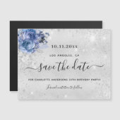 Birthday party Silver Blauw, met uitzondering van  (Voorkant / Achterkant)