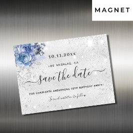 Birthday party Silver Blauw, met uitzondering van 