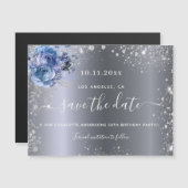 Birthday party Silver Blauw, met uitzondering van  (Voorkant / Achterkant)