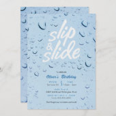 Birthday Party (Slip en Slide Pool) Kaart (Voorkant / Achterkant)