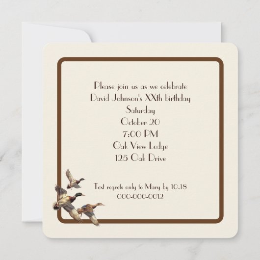 Birthday Party Springer Spaniel Dog With Cattails Kaart (Achterkant)