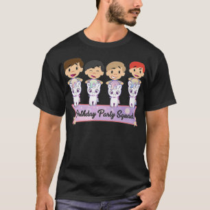 Birthday party squad voor afrika - t-shirt