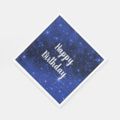 Birthday Party Star Galaxy on Blue Servet (Hoek)