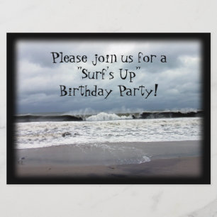 Birthday Party "Surf Up" Kaart