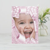 Birthday Party Sweet 5th 5th 10th 15th Glitter Kaart (Staand voorkant)