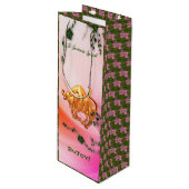 Birthday Party - Taurus Wijn Cadeautas (Voorkant Gekanteld)