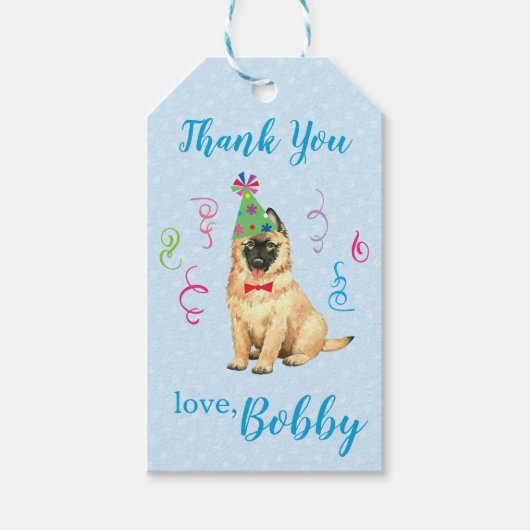 Birthday Party Tervuren Dank je Cadeaulabel (Voorkant)