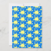 Birthday Party the Boys Yellow and Blue Paintball Kaart (Achterkant)