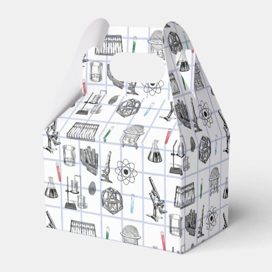 Birthday Party Theme Science Chemistry Scientist B Bedankdoosjes (Achterkant)