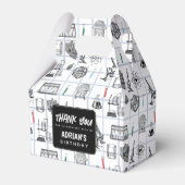 Birthday Party Theme Science Chemistry Scientist B Bedankdoosjes (Voorkant Zijde)