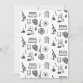 Birthday Party Theme Science Chemistry Scientist B Kaart (Achterkant)