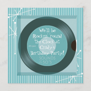 Birthday Party uit 1950 Kaart