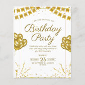 Birthday party-uitnodiging (Voorkant)