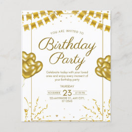Birthday party-uitnodiging