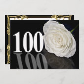 Birthday party uitnodiging 100 jaar oud (Voorkant / Achterkant)