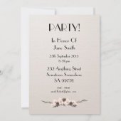 Birthday party uitnodiging 101 jaar oud (Achterkant)