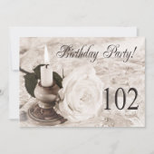 Birthday party uitnodiging 102 jaar oud (Voorkant)