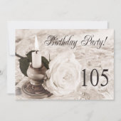 Birthday party uitnodiging 105 jaar oud (Voorkant)